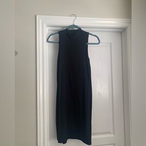 Abercrombie black knit mockneck dress